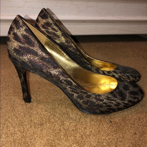 Nine West Shoes - Nine West Leopard glitter heels